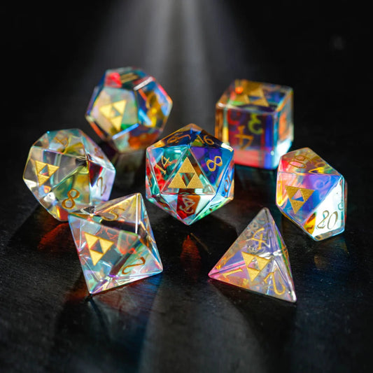 Glass - Multifaceted Fantastic ZELDA  DND D&D Dice