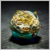 Grimoire Magic Book UV Reactive Dice - Resin Dnd RPG 7-piece Dice Set