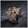 Soaring Eagle Cloudy Gray Dice - Resin Dnd RPG 7-piece Dice Set