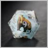 Mammoth Blue White Resin Dice - Resin D&D RPG 7-piece Dice Set