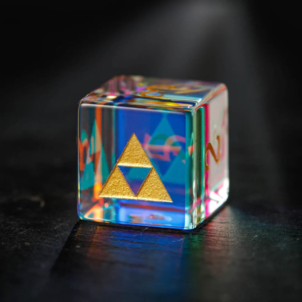 Glass - Multifaceted Fantastic ZELDA  DND D&D Dice