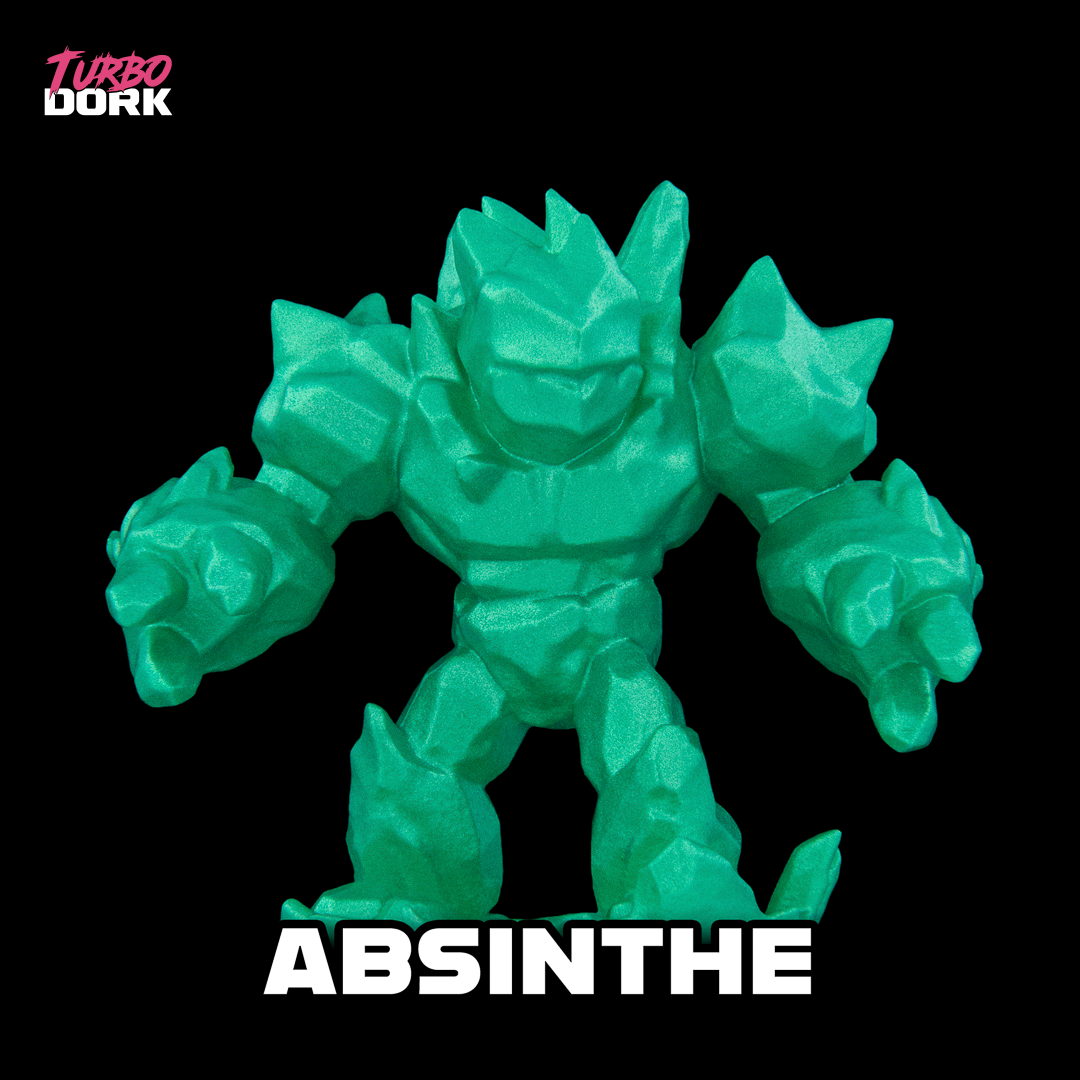 Absinthe Metallic Acrylic Paint 22ml Bottle color swatch