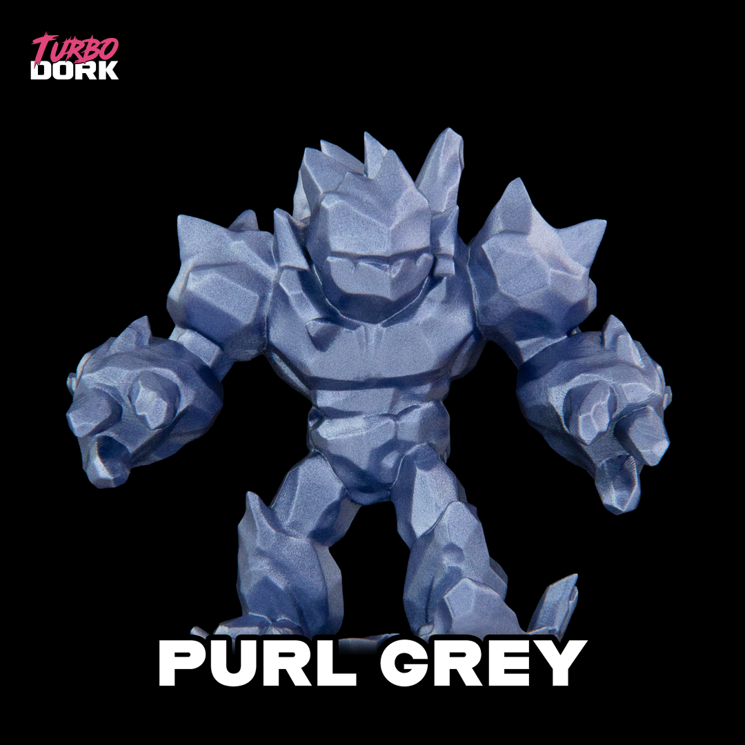 Purl Grey Metallic Acrylic Paint 22ml Bottle color swatch