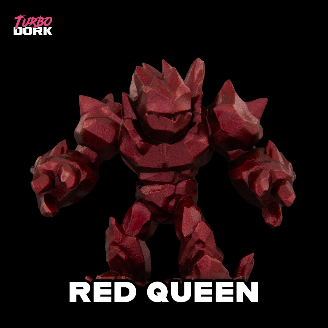 Red Queen Metallic Acrylic Paint 22ml Bottle color swatch
