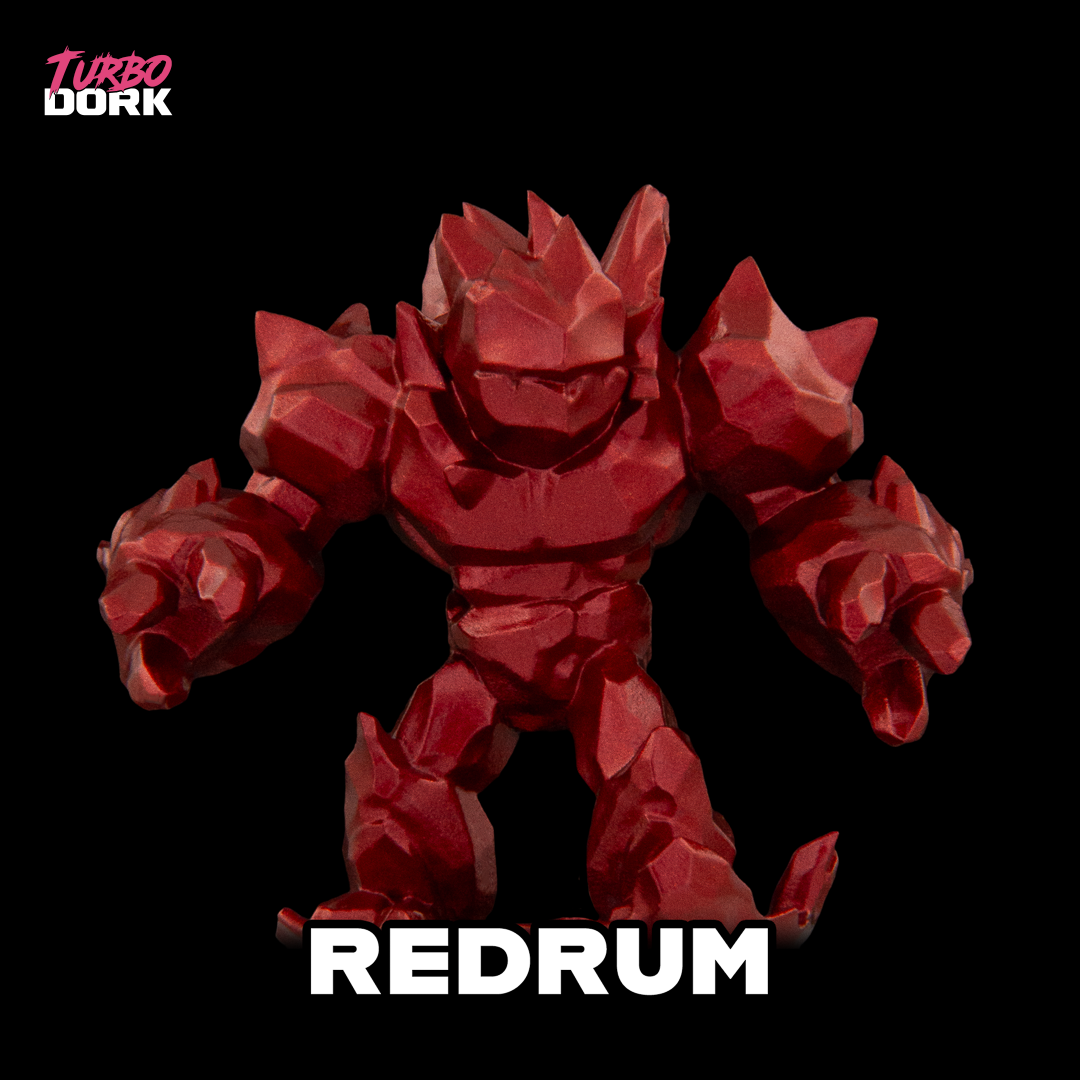 Redrum Metallic Acrylic Paint 22ml Bottle color swatch
