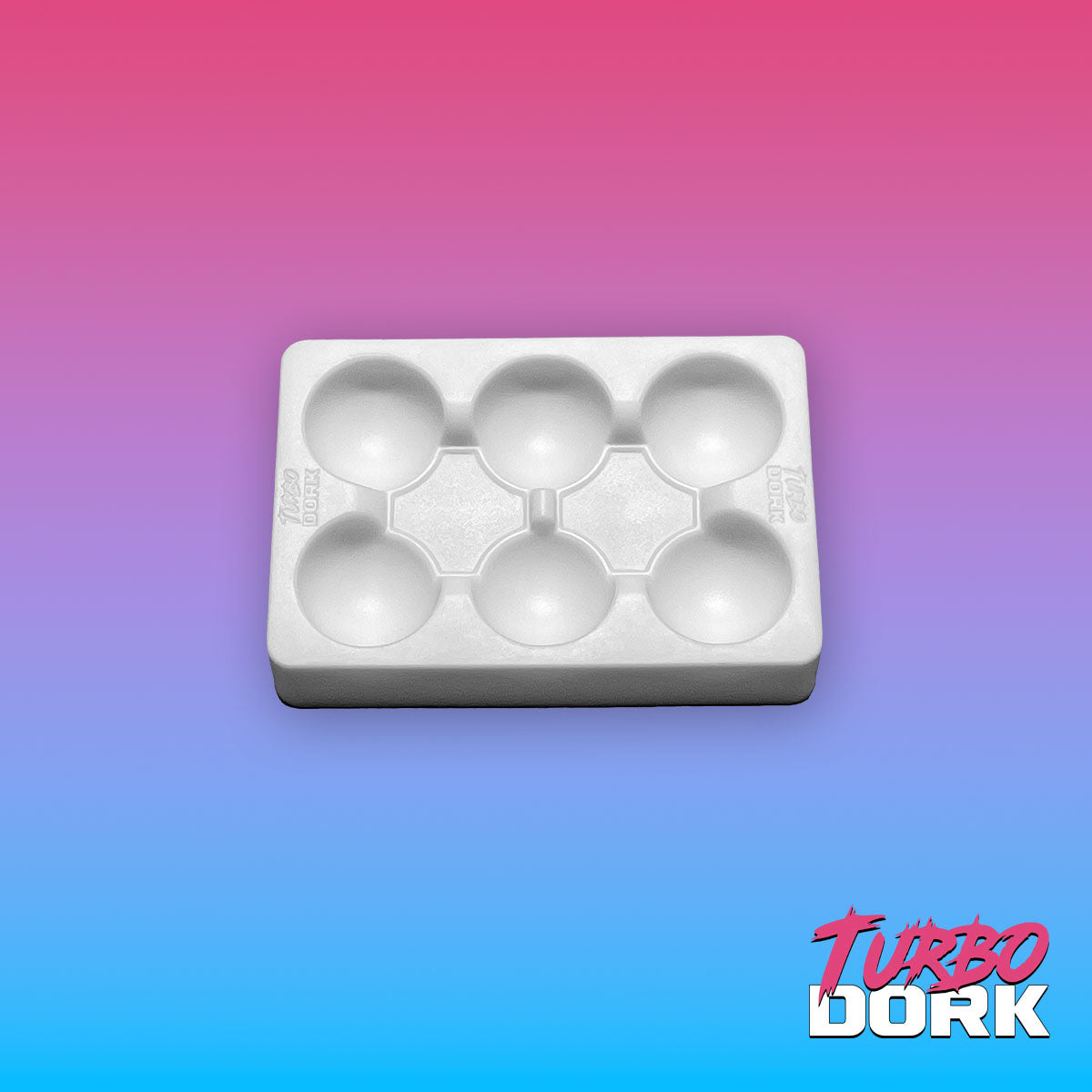 Small White Non-Stick Silicone Dry Palette