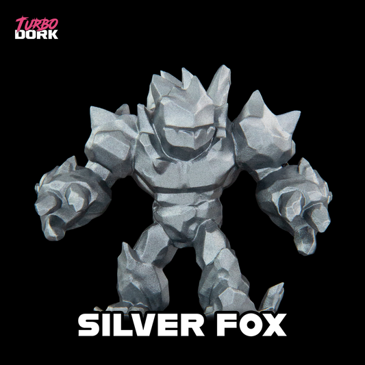Silver Fox Metallic Acrylic Paint 22ml Bottle color swatch