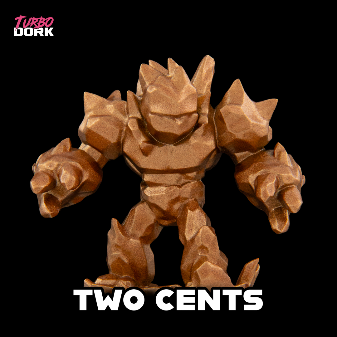 Two Cents Metallic Acrylic Paint 22ml Bottle color swatch