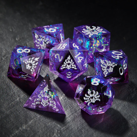 Pokémon Kitsune NIne Tails Purple Resin DnD D&D Dice