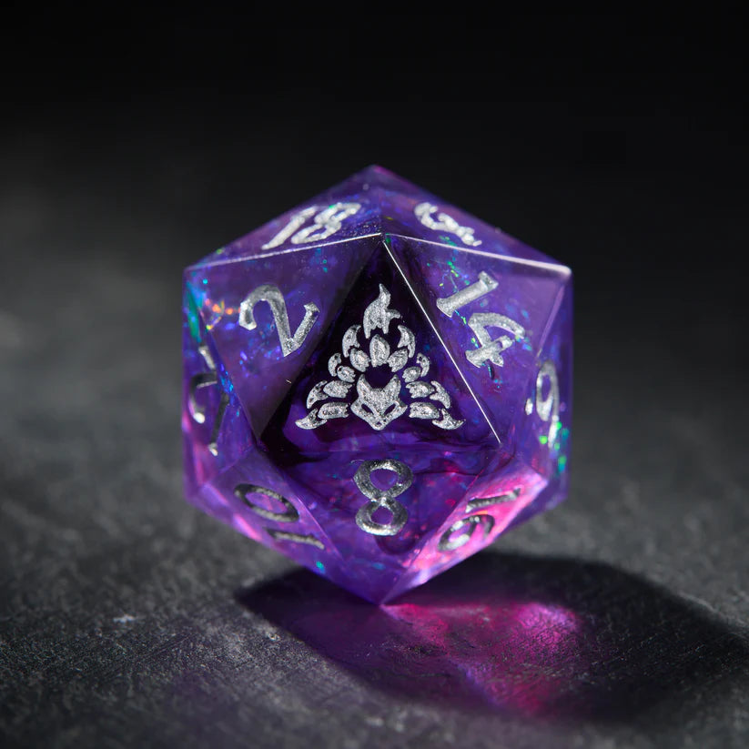 Pokémon Kitsune NIne Tails Purple Resin DnD D&D Dice